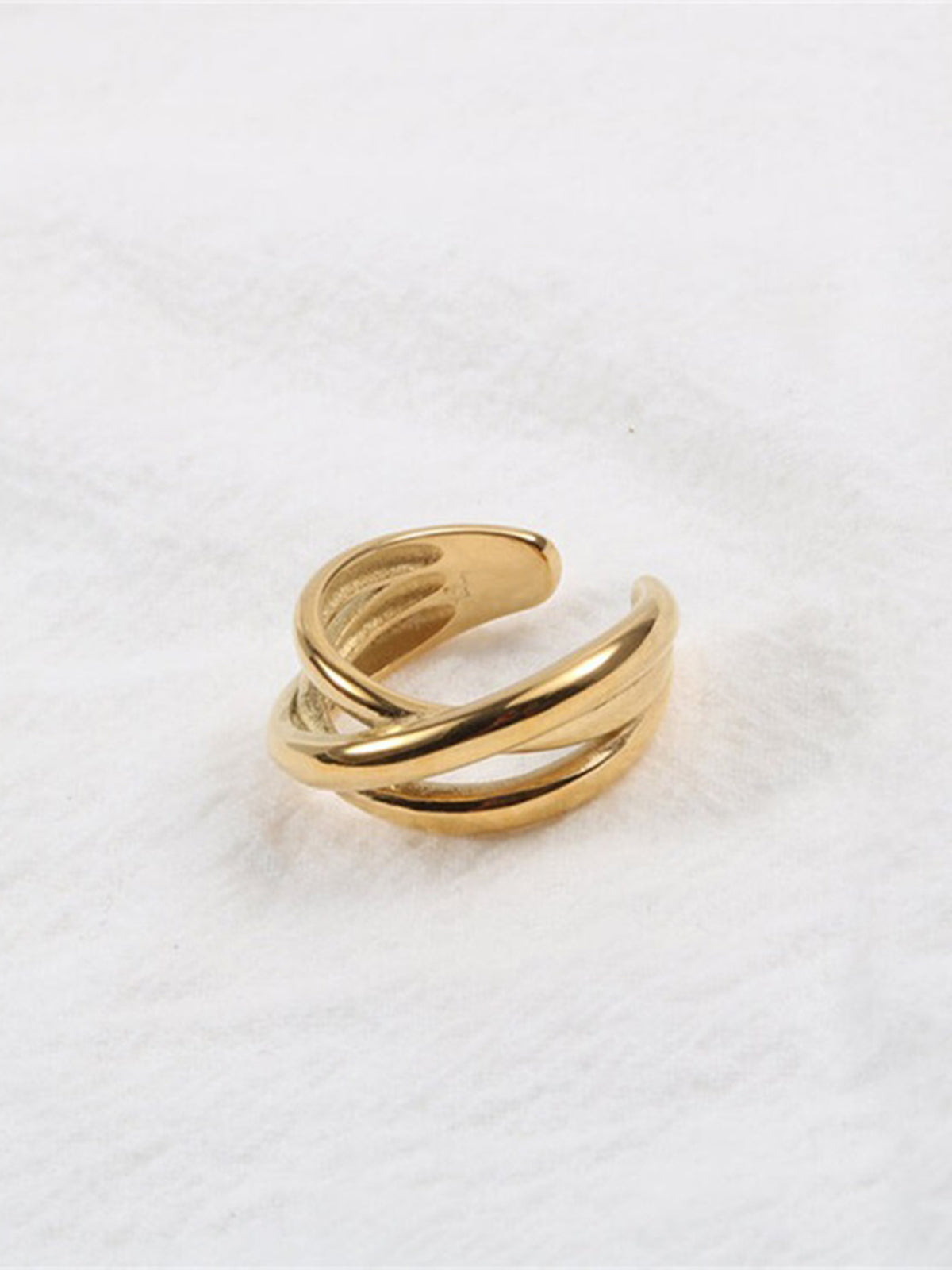 Classic Multilayer Ring — Gold Plated Titanium Steel — Svelte Chic