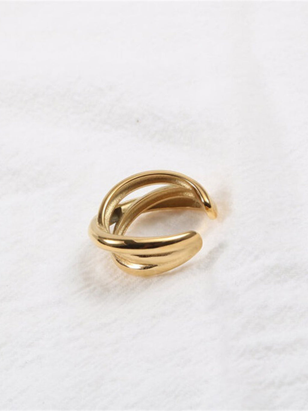 Classic Multilayer Ring — Gold Plated Titanium Steel — Svelte Chic