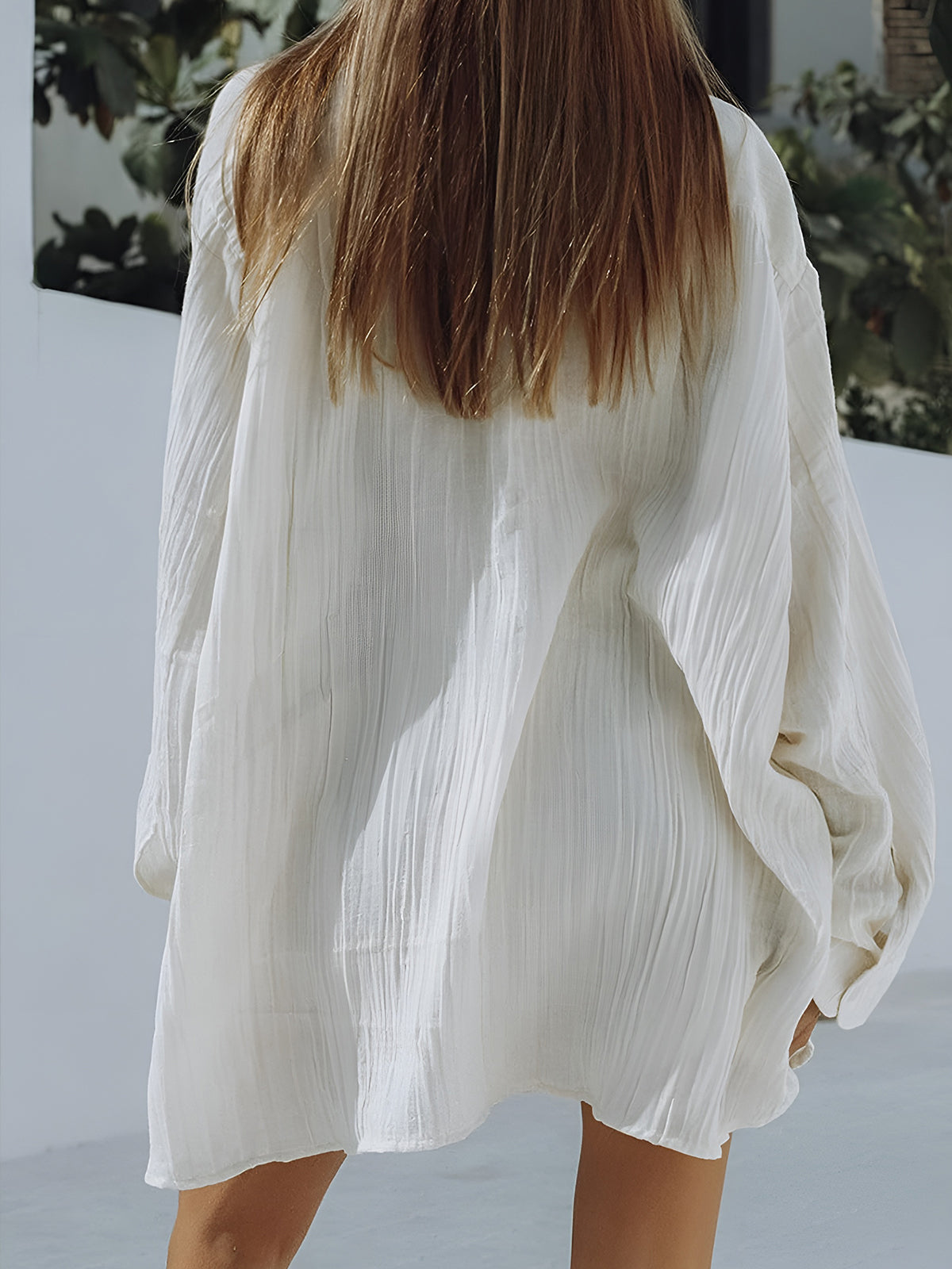 Cotton Pocket Drawstring Shorts Set — White — Svelte Chic