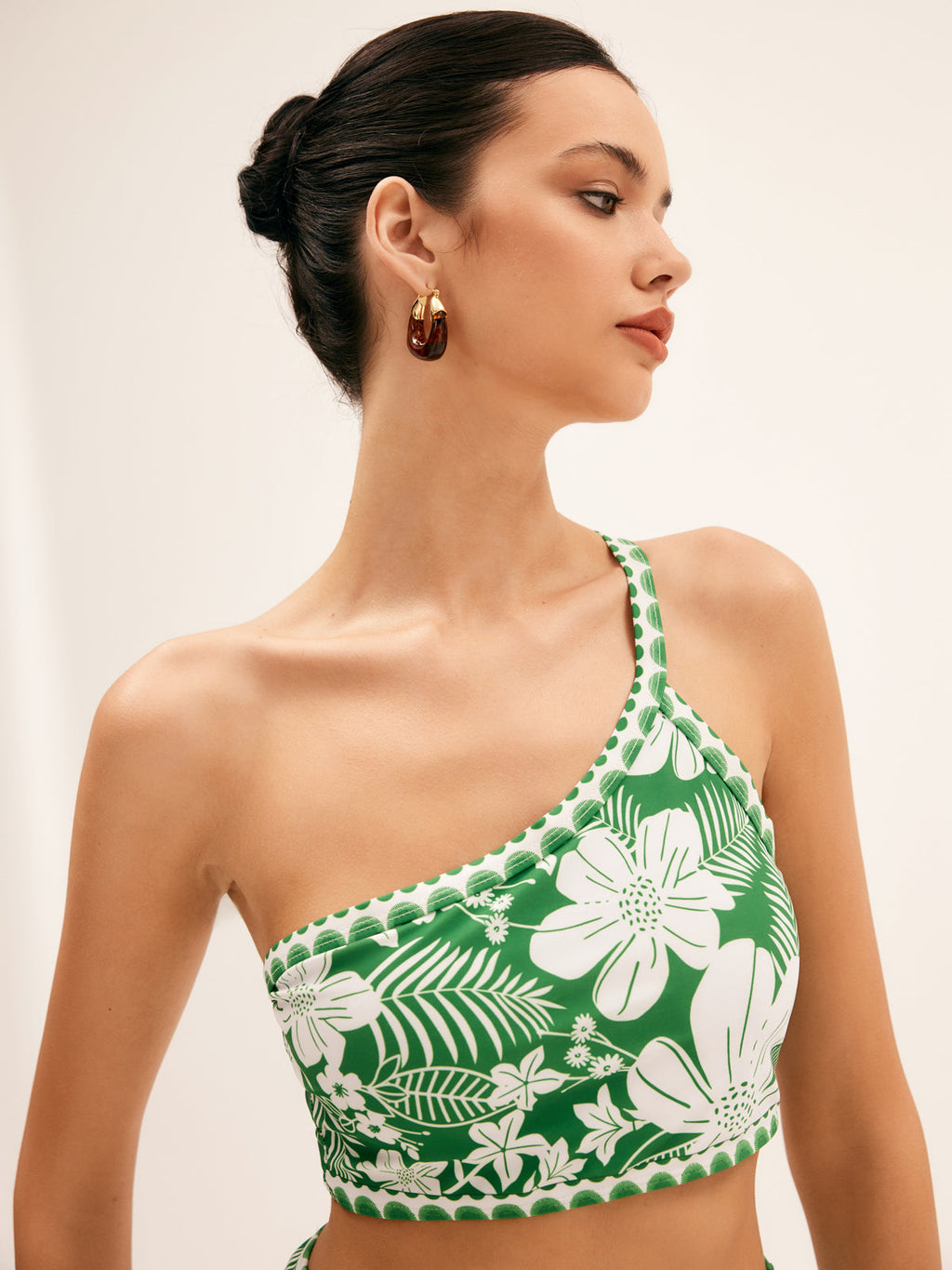 One-Shoulder Floral Bikini Set — Svelte Chic