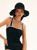 Felix Bucket Hat — Black Cotton in Black — Svelte Chic