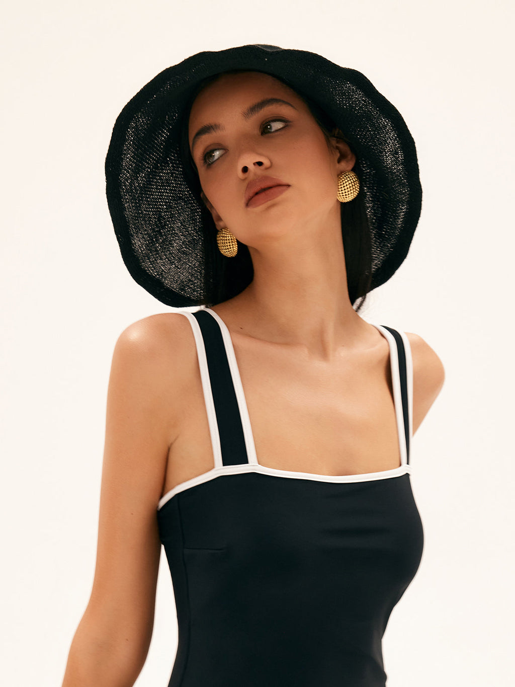 Felix Bucket Hat — Black Cotton — Svelte Chic