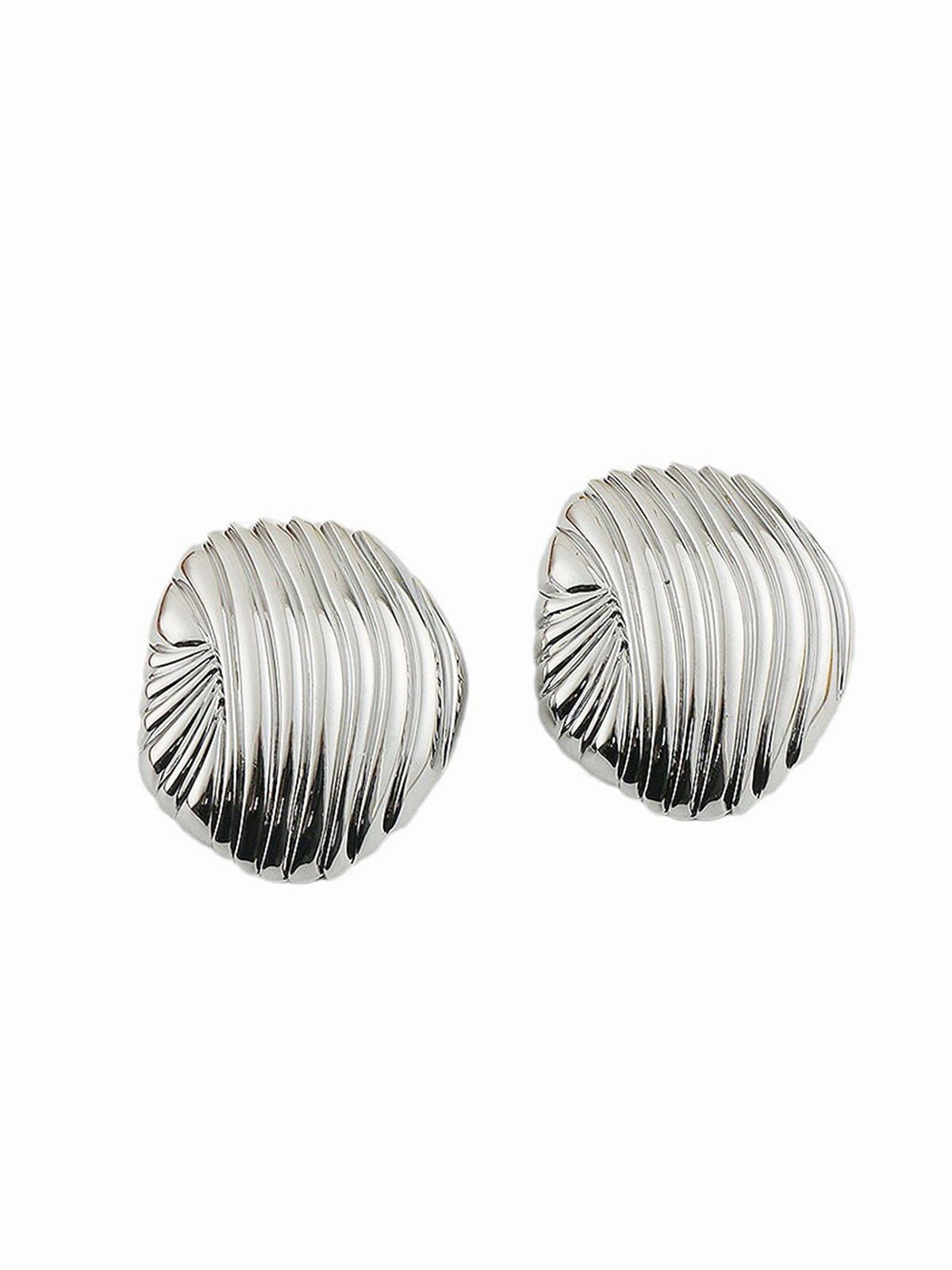 Pleated Shell Drop Earrings — Svelte Chic