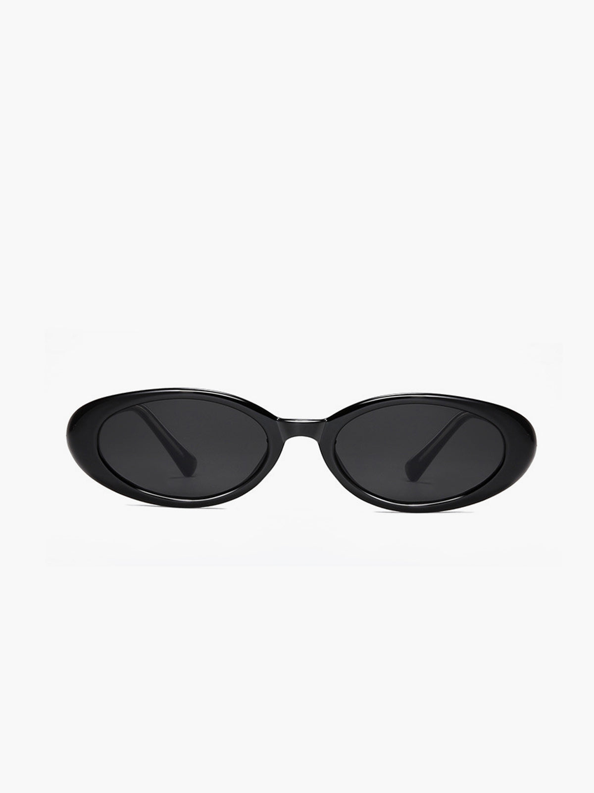 Vintage Oval Sunglasses — Black — Svelte Chic