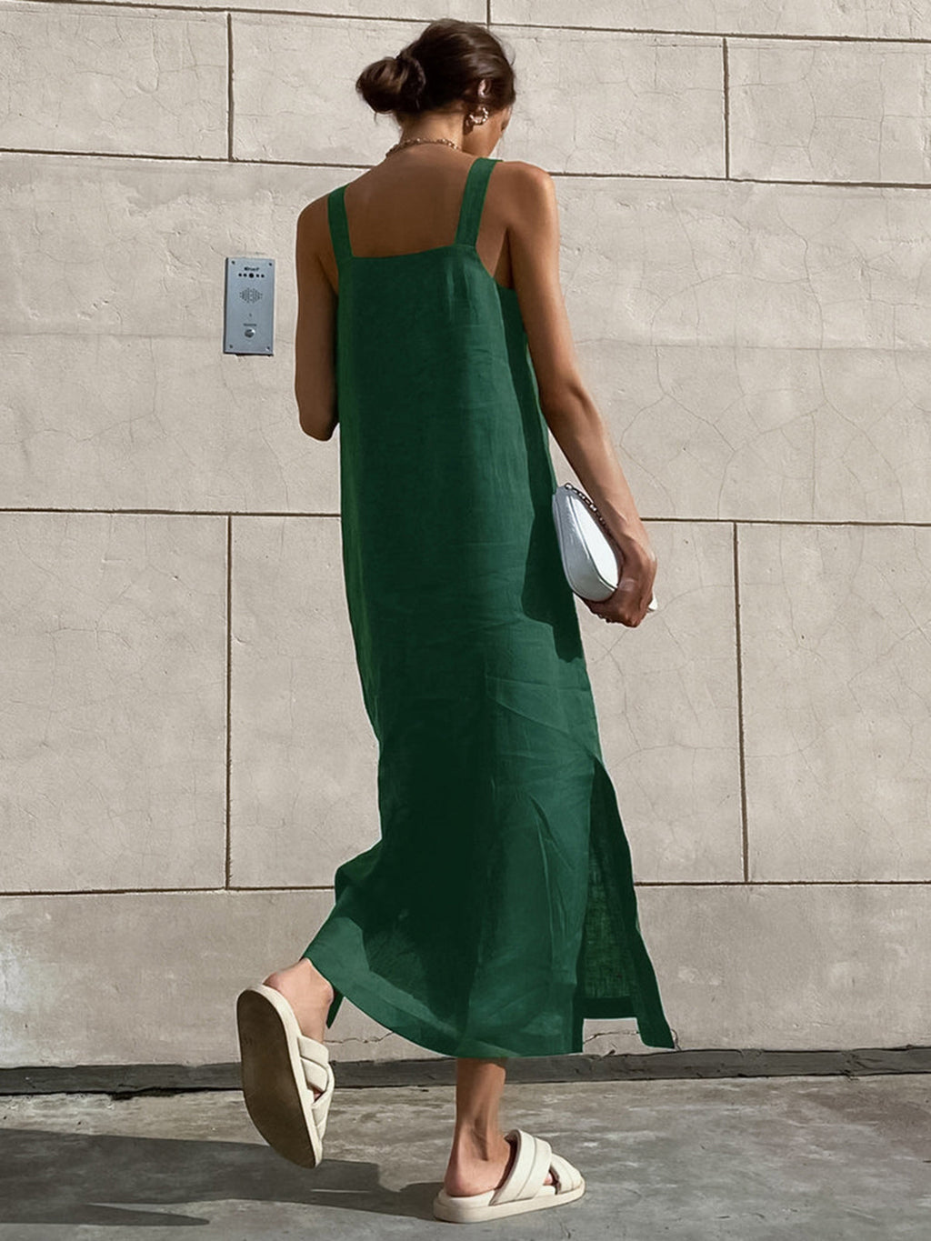 Minimalist Cotton Cami Maxi Dress — Svelte Chic