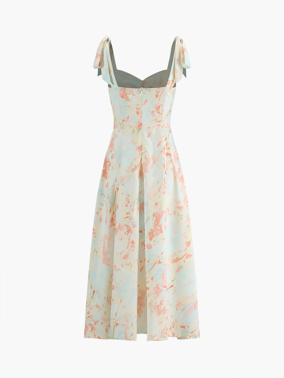 Monet Garden Floral Midi Dress — Multicolour — Svelte Chic