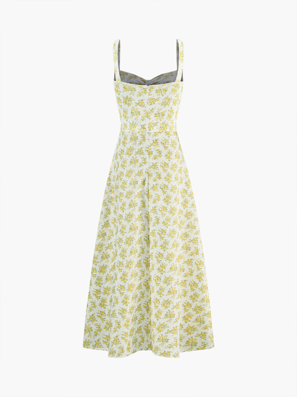 Floral Knotted Cami Maxi Dress — Yellow — Svelte Chic