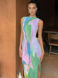 Monet Maxi Dress in Multicolor — Svelte Chic