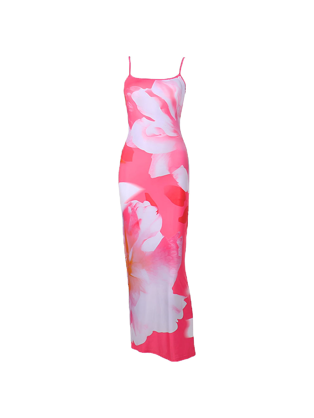Floral Cami Maxi Dress — Pink — Svelte Chic