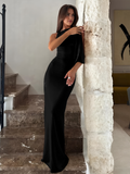 Beloved Knotted Sleeveless Maxi Dress in Black — Svelte Chic