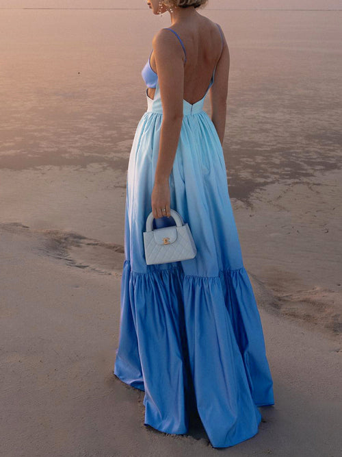 Backless Cutout Cami Maxi Dress — Svelte Chic