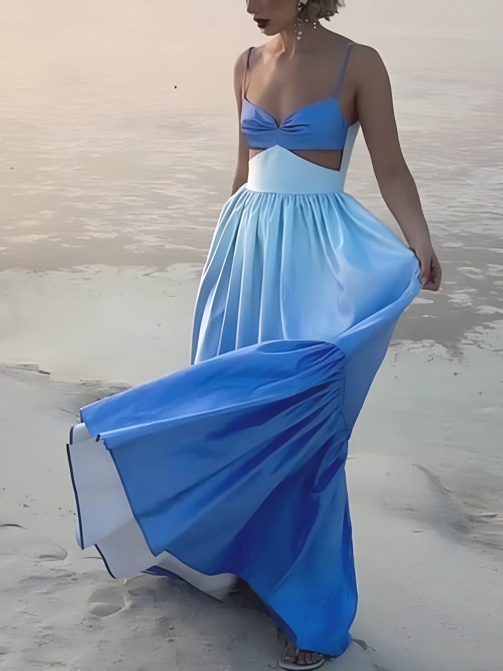Backless Cutout Cami Maxi Dress — Svelte Chic