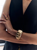 Vintage Cuff Bracelet — Gold in Gold — Svelte Chic