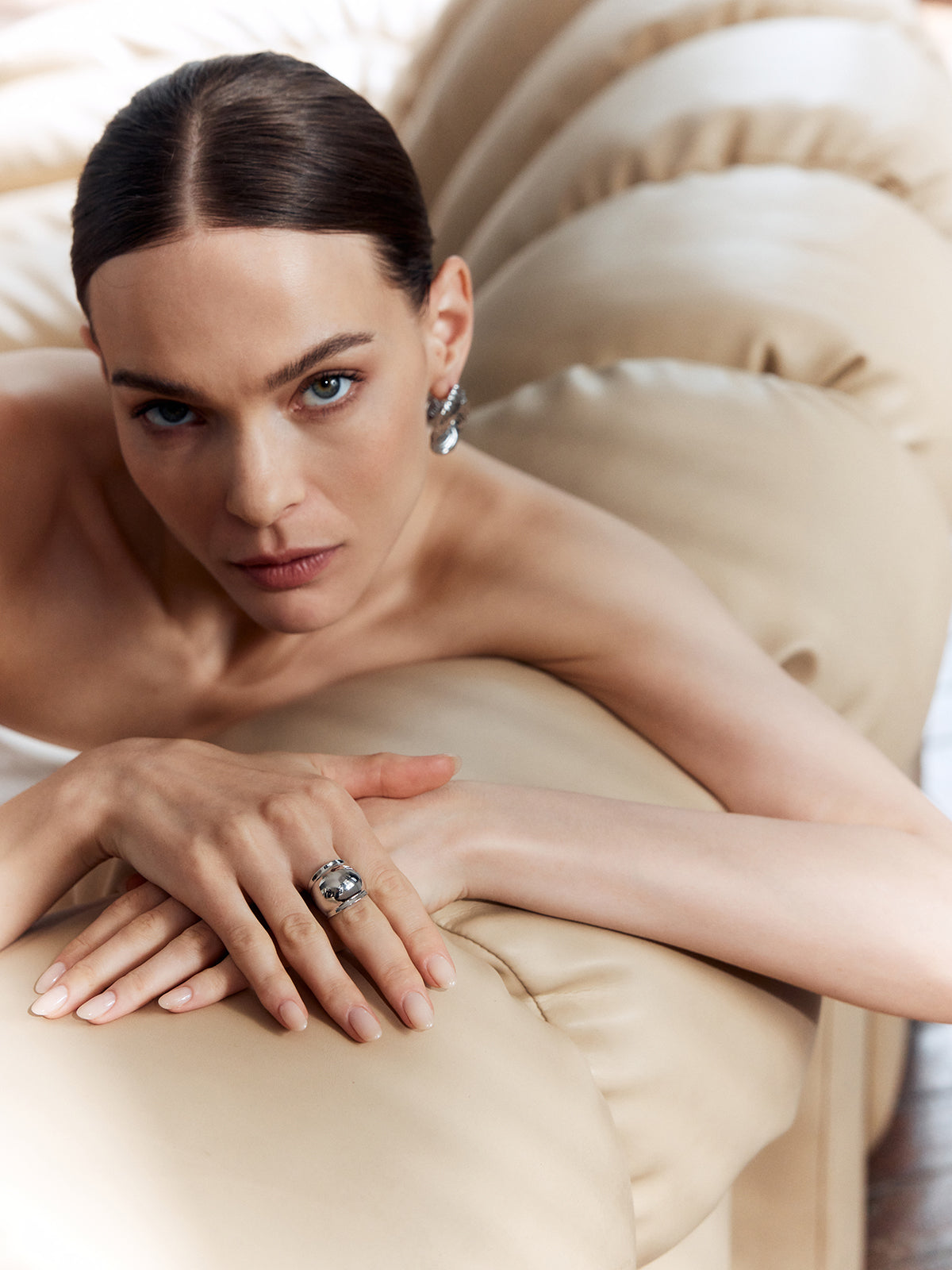 Silver Plated Ring — One Size — Svelte Chic
