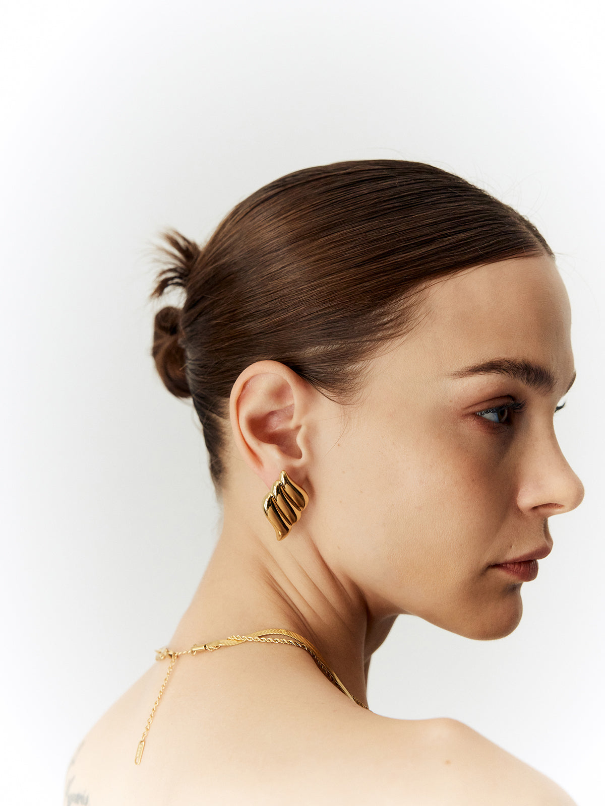 Three Layer Wing Earrings — 18k Gold Plated — Svelte Chic