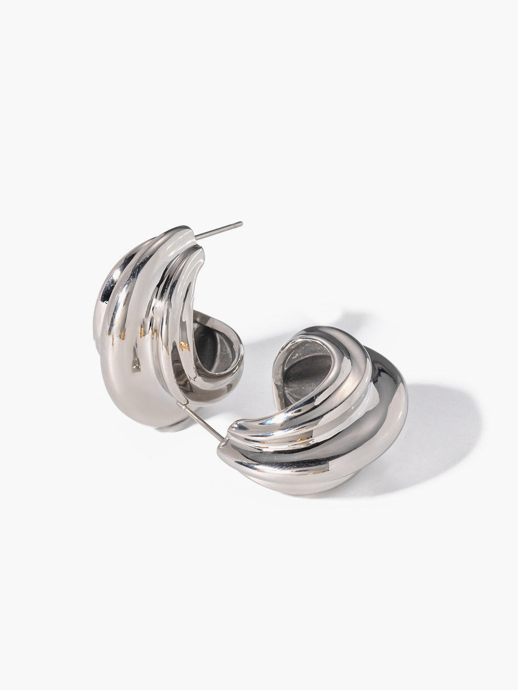 Spiral Earrings — 18k Gold & Silver Plated — Svelte Chic