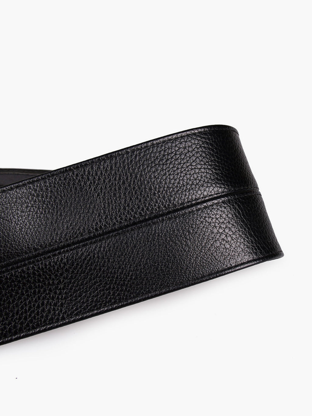 Wide Ribbon Belt — Black — Svelte Chic