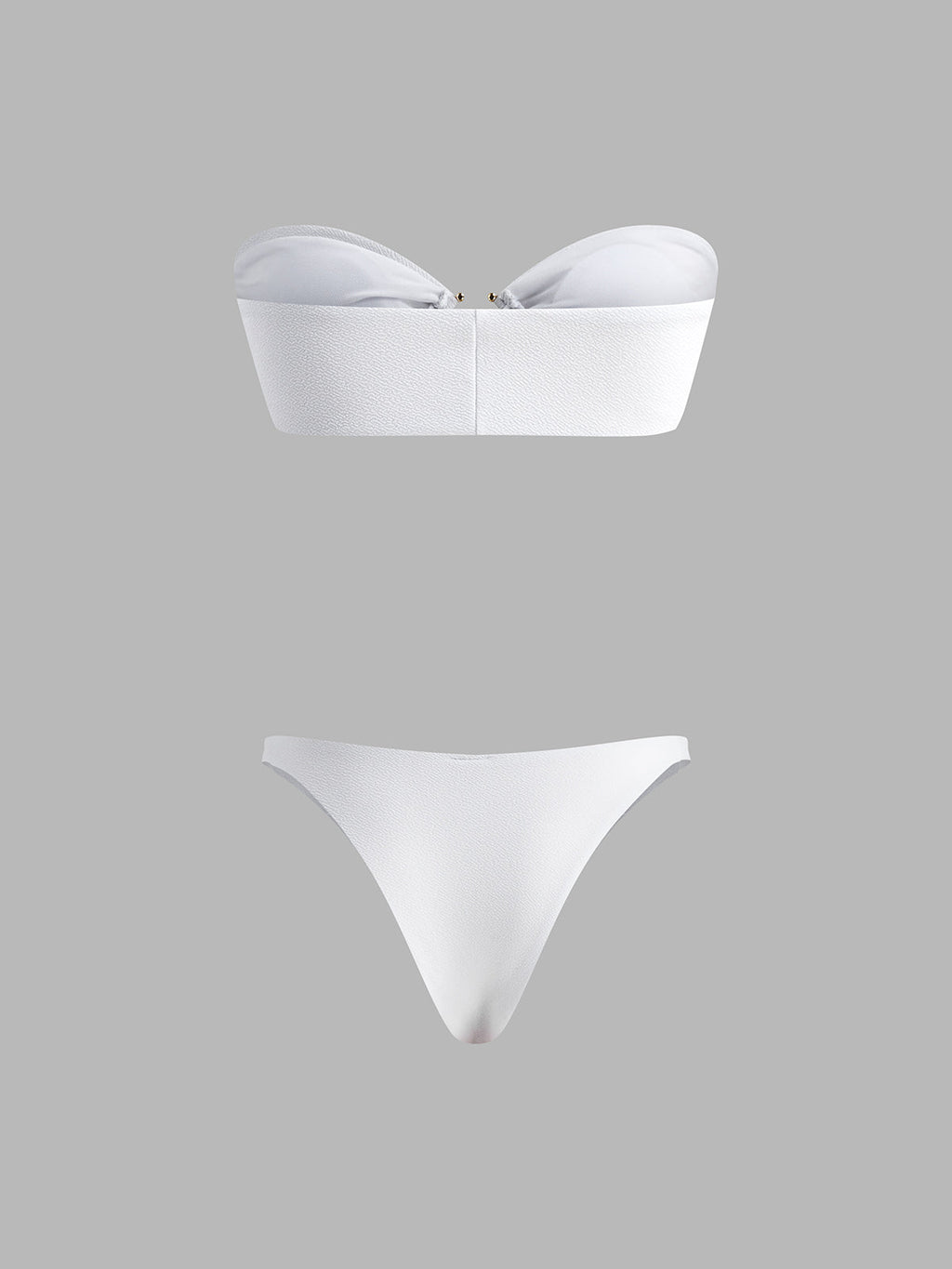Ring Cutout Bikini Set — White — Svelte Chic