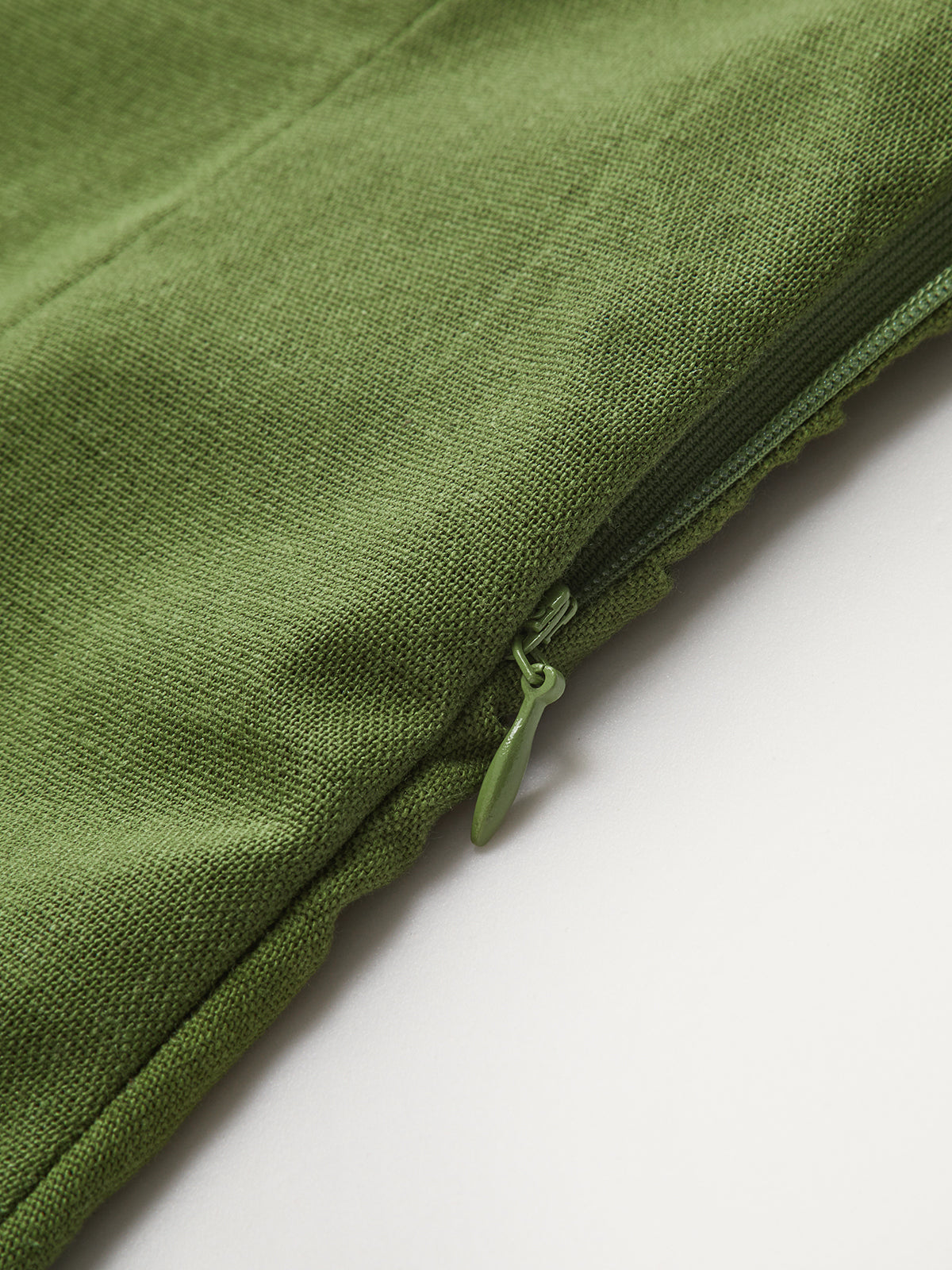 Split Square Neck Sleeveless Midi Dress — Green — Svelte Chic