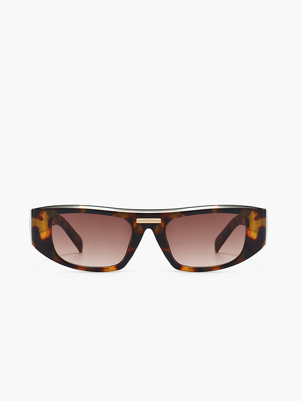 Square Sunglasses — Brown Vintage Print — Svelte Chic