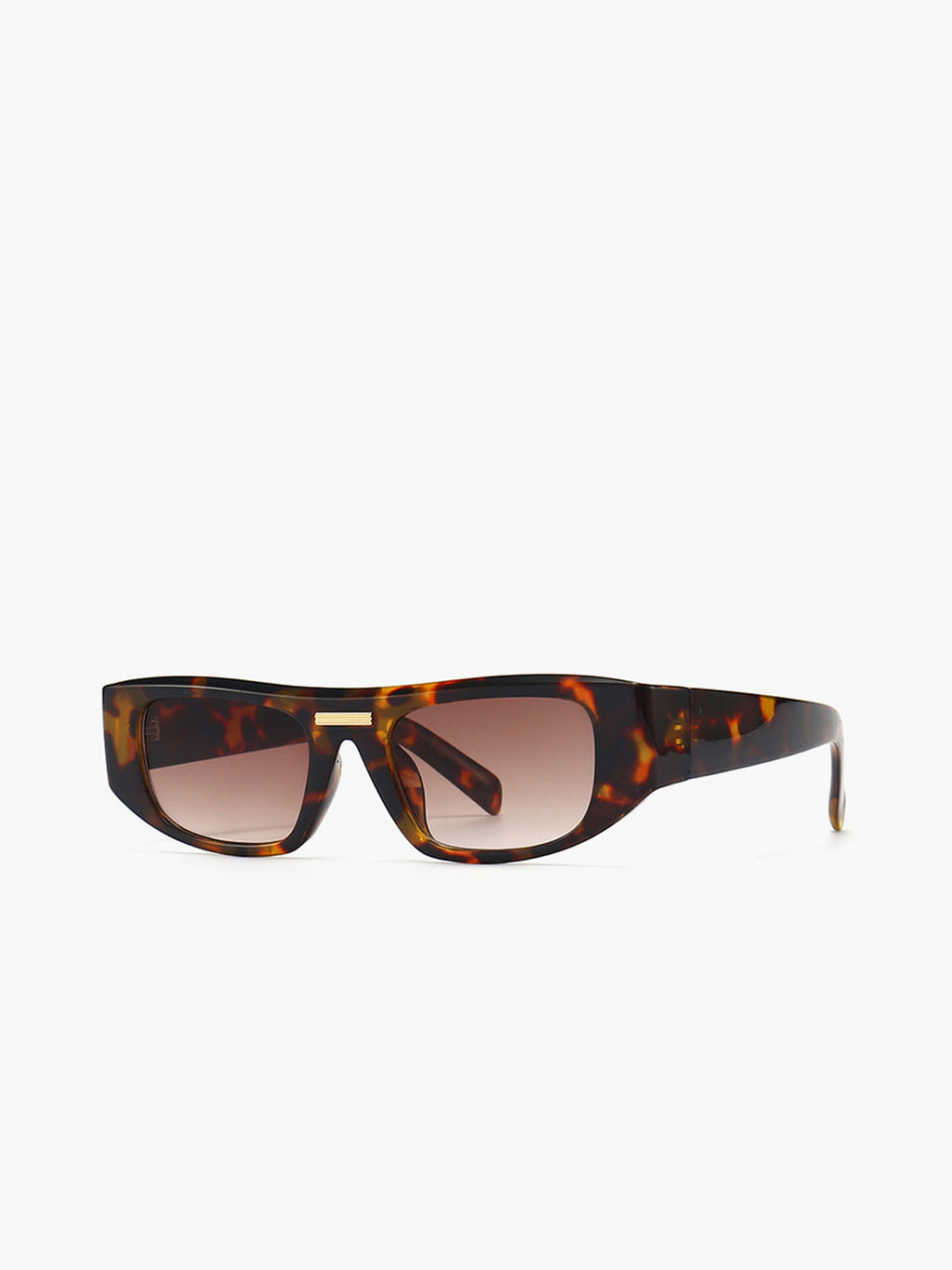 Square Sunglasses — Brown Vintage Print in Brown — Svelte Chic