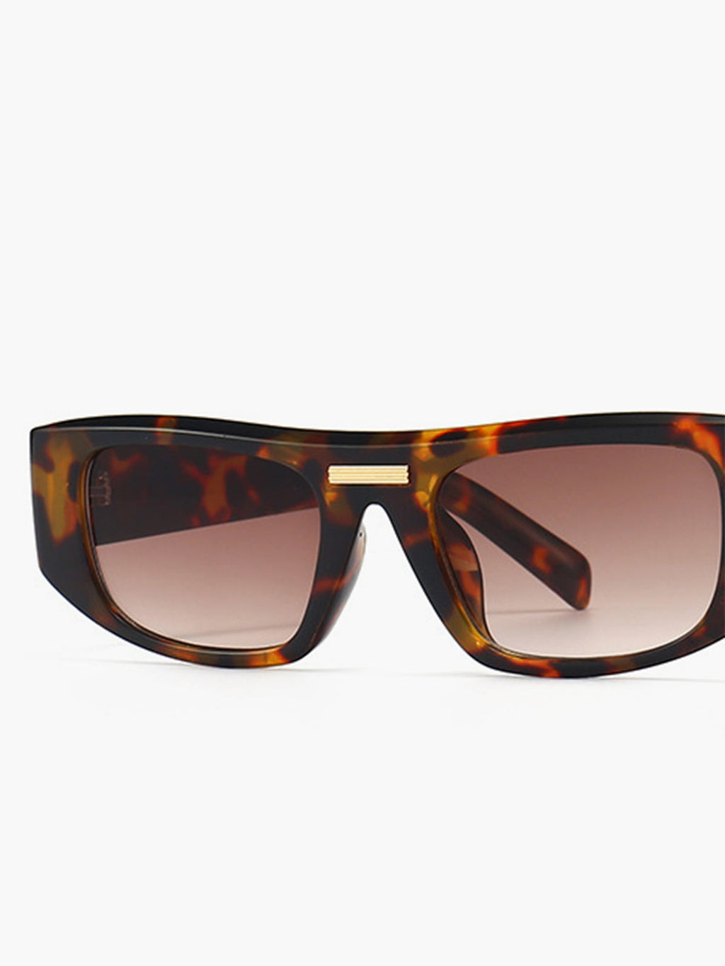 Square Sunglasses — Brown Vintage Print — Svelte Chic