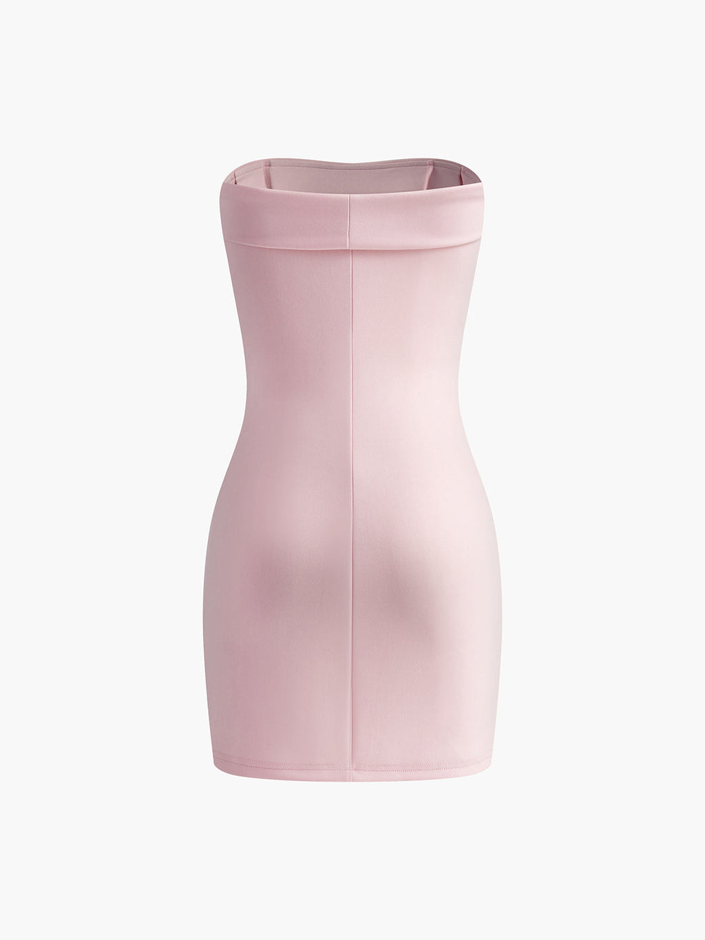 Strapless Mini Dress — Pink — Svelte Chic