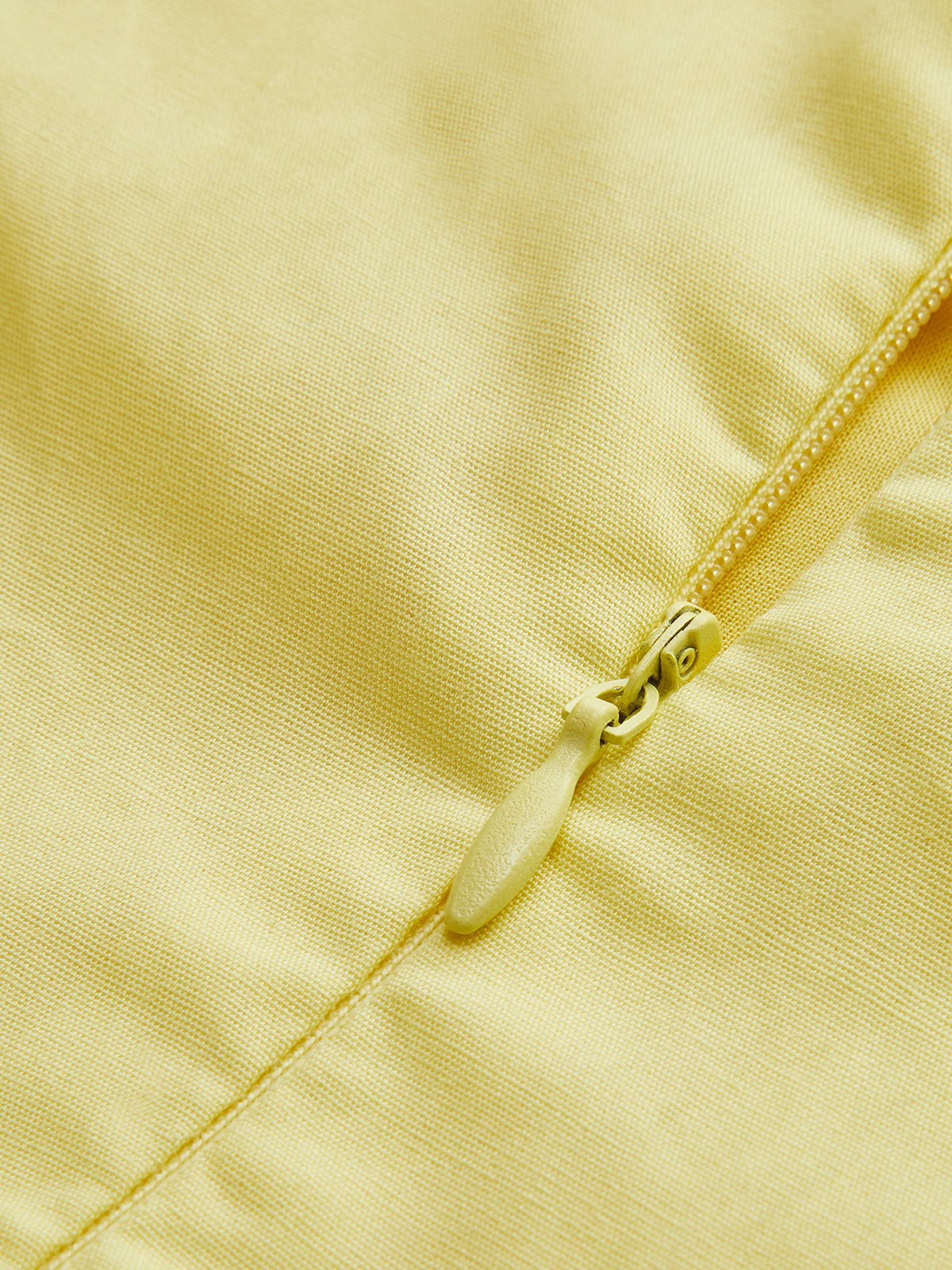 Lettuce Trim Split Midi Dress — Yellow — Svelte Chic