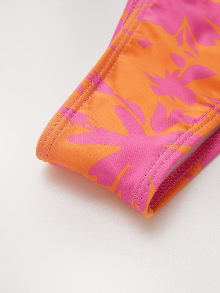 Baskılı Daire Kesimli Bikini Takımı