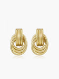 Multi-Ring Drop Earrings — Gold in Gold — Svelte Chic