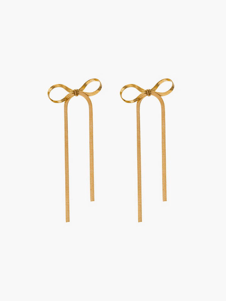 Metal Kurdeleli Fiyonk Küpe