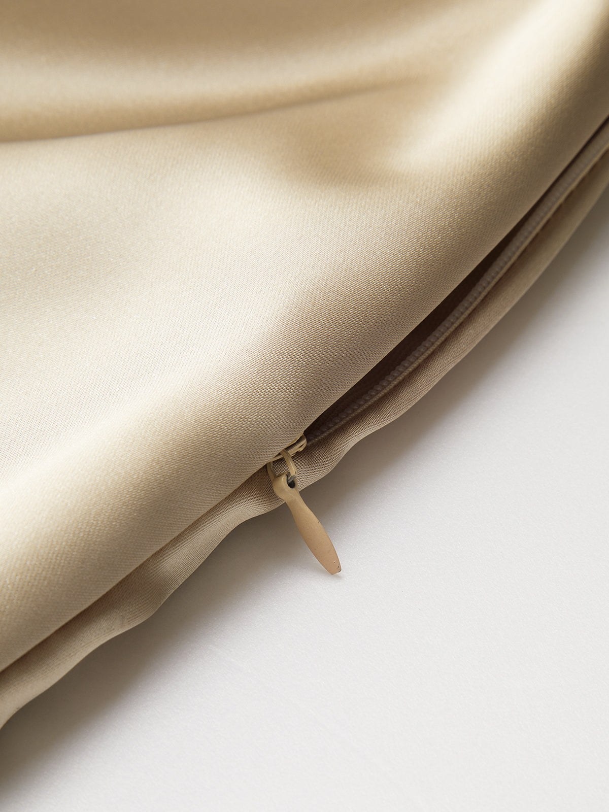 Asymmetric Pleated Midi Dress — Gold One Shoulder — Svelte Chic