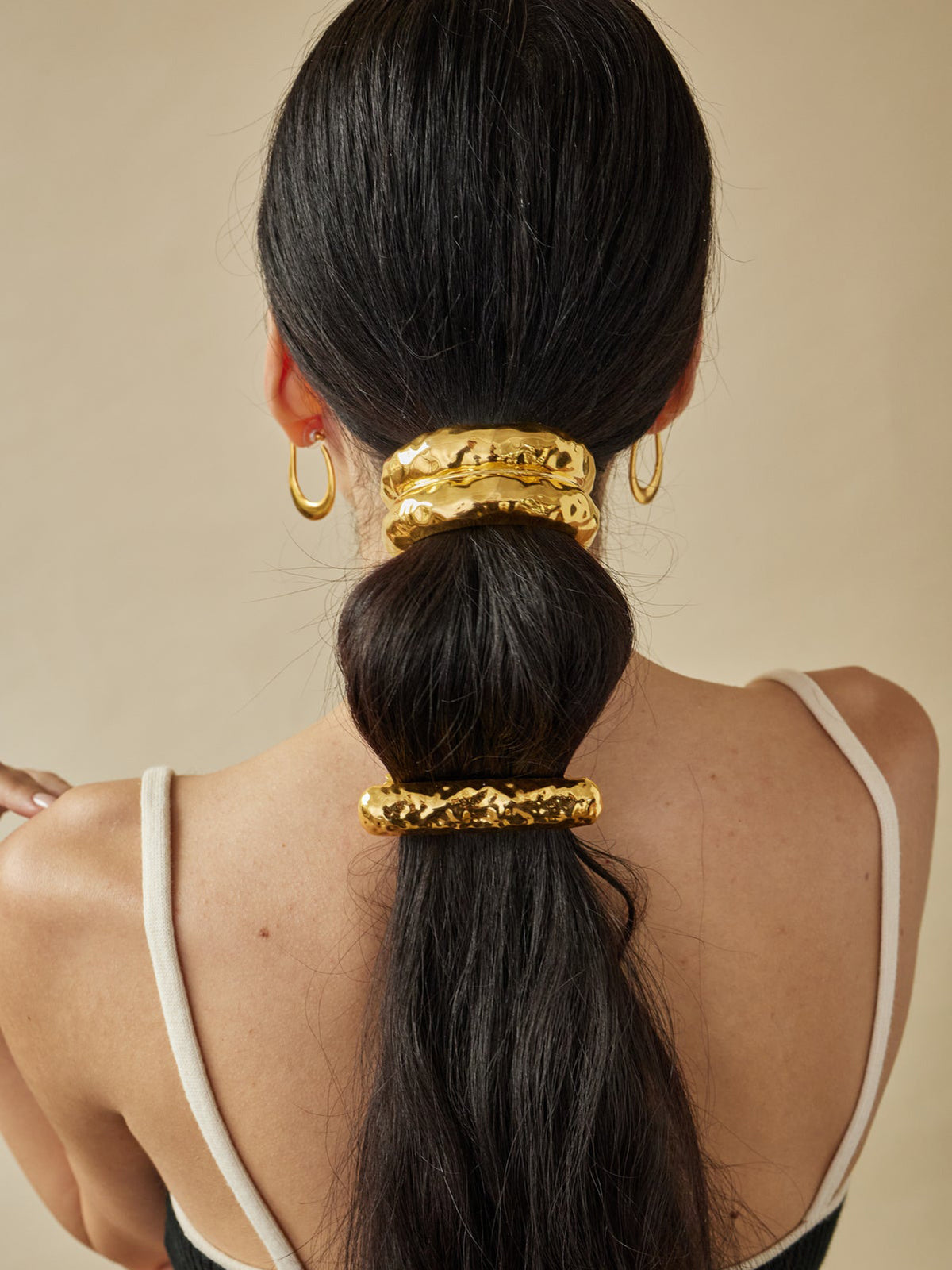 U-Shape Hair Band — Gold Titanium Steel — Svelte Chic
