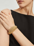 Vintage Openwork Beaded Bangle — Gold in Gold — Svelte Chic