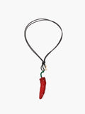Chilli Cord Necklace — Red in Red — Svelte Chic