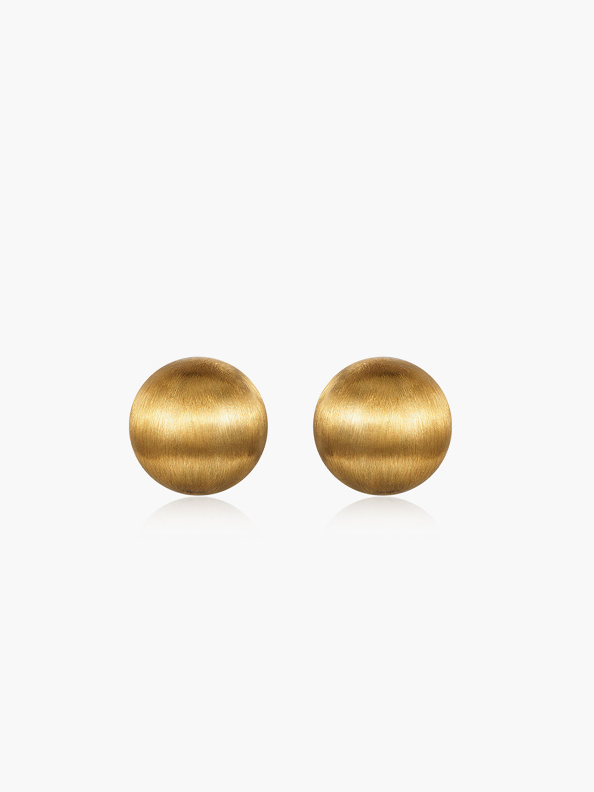 Russ Half-Dome Earrings — Gold in Gold — Svelte Chic