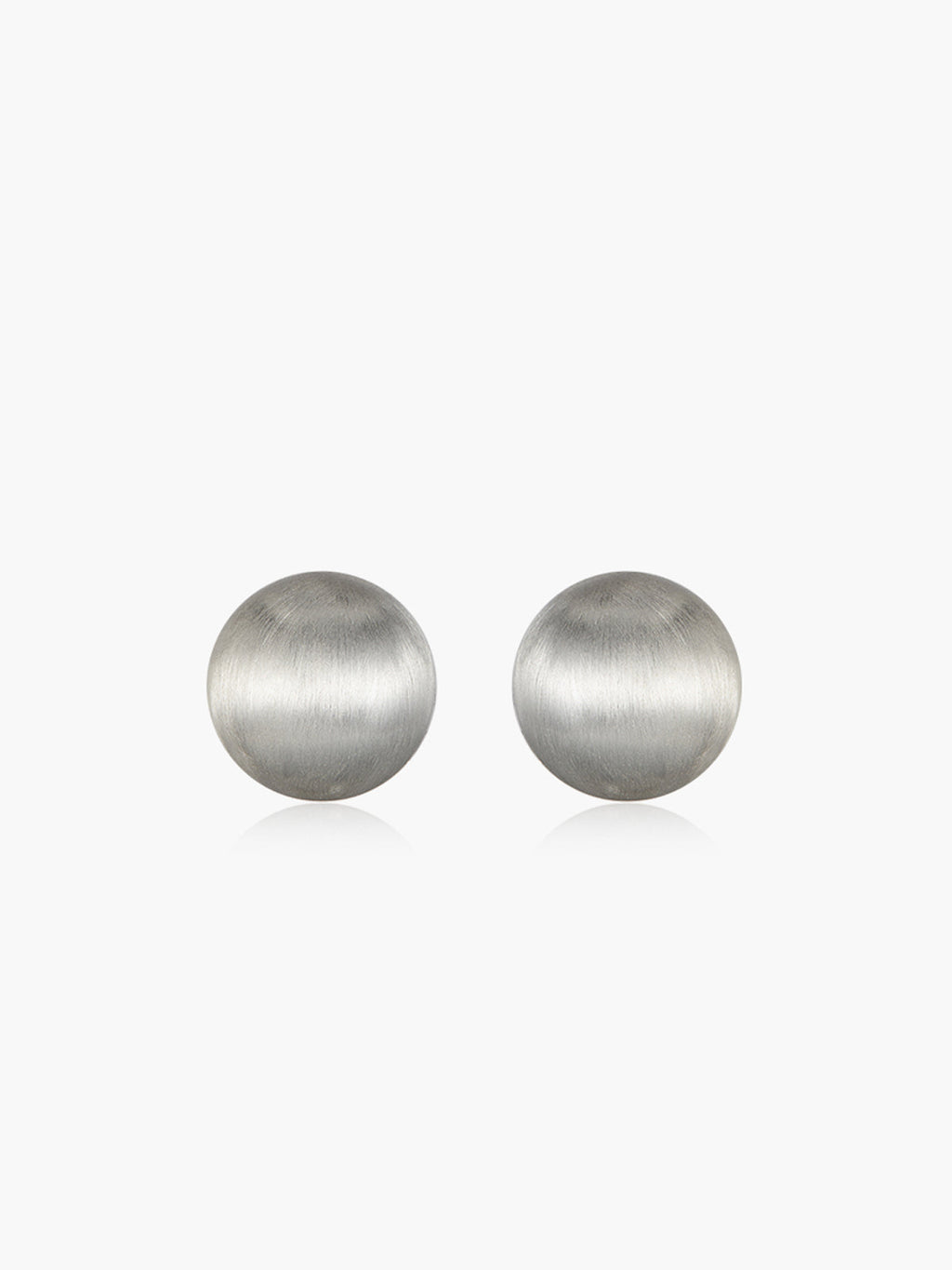 Russ Half-Dome Earrings — Gold in Silver — Svelte Chic