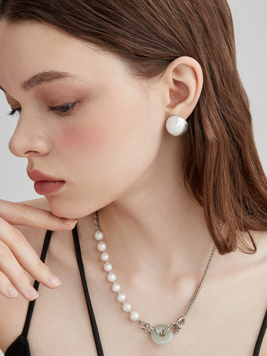 Russ Half-Dome Earrings — Gold — Svelte Chic