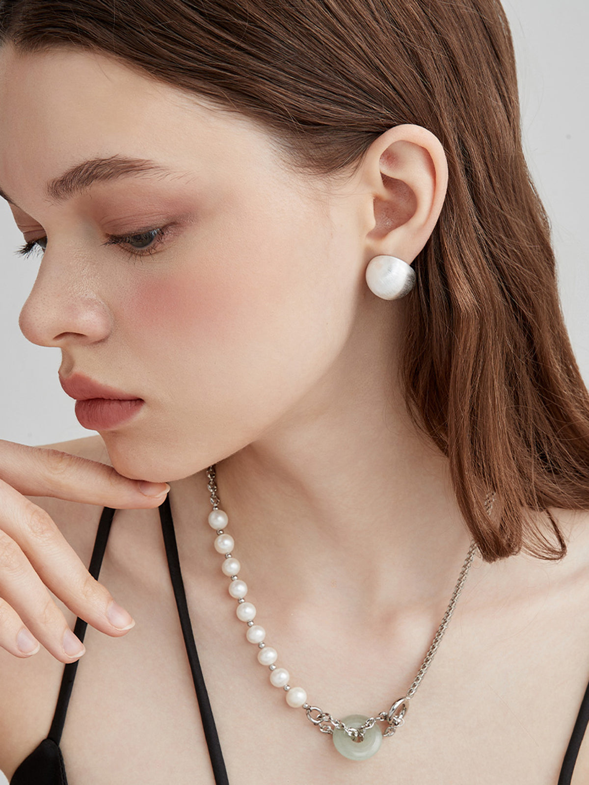Russ Half-Dome Earrings — Gold — Svelte Chic