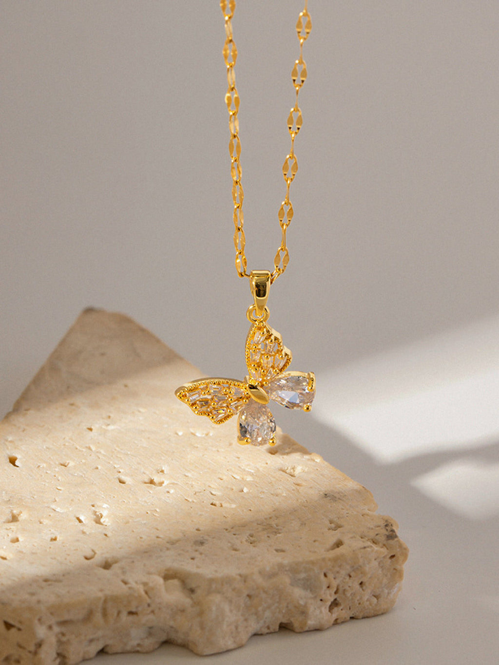 Butterfly Necklace in Gold — Svelte Chic