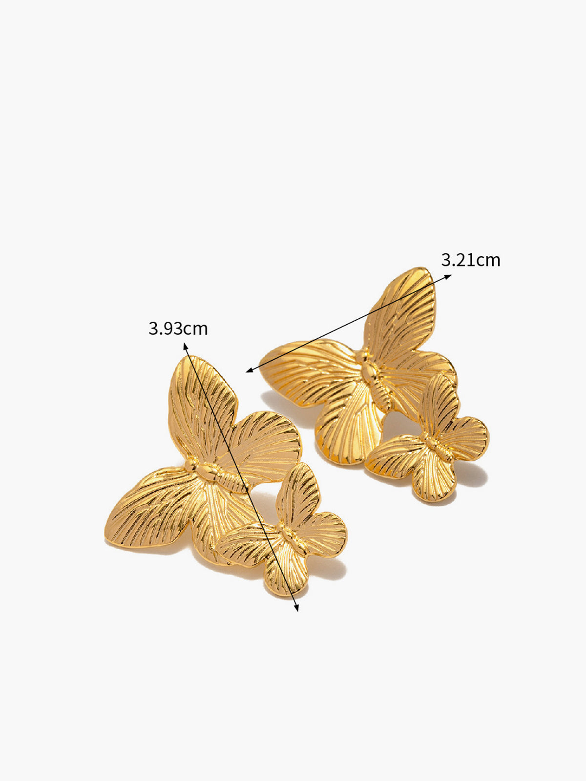 Double Butterfly Earrings — Svelte Chic