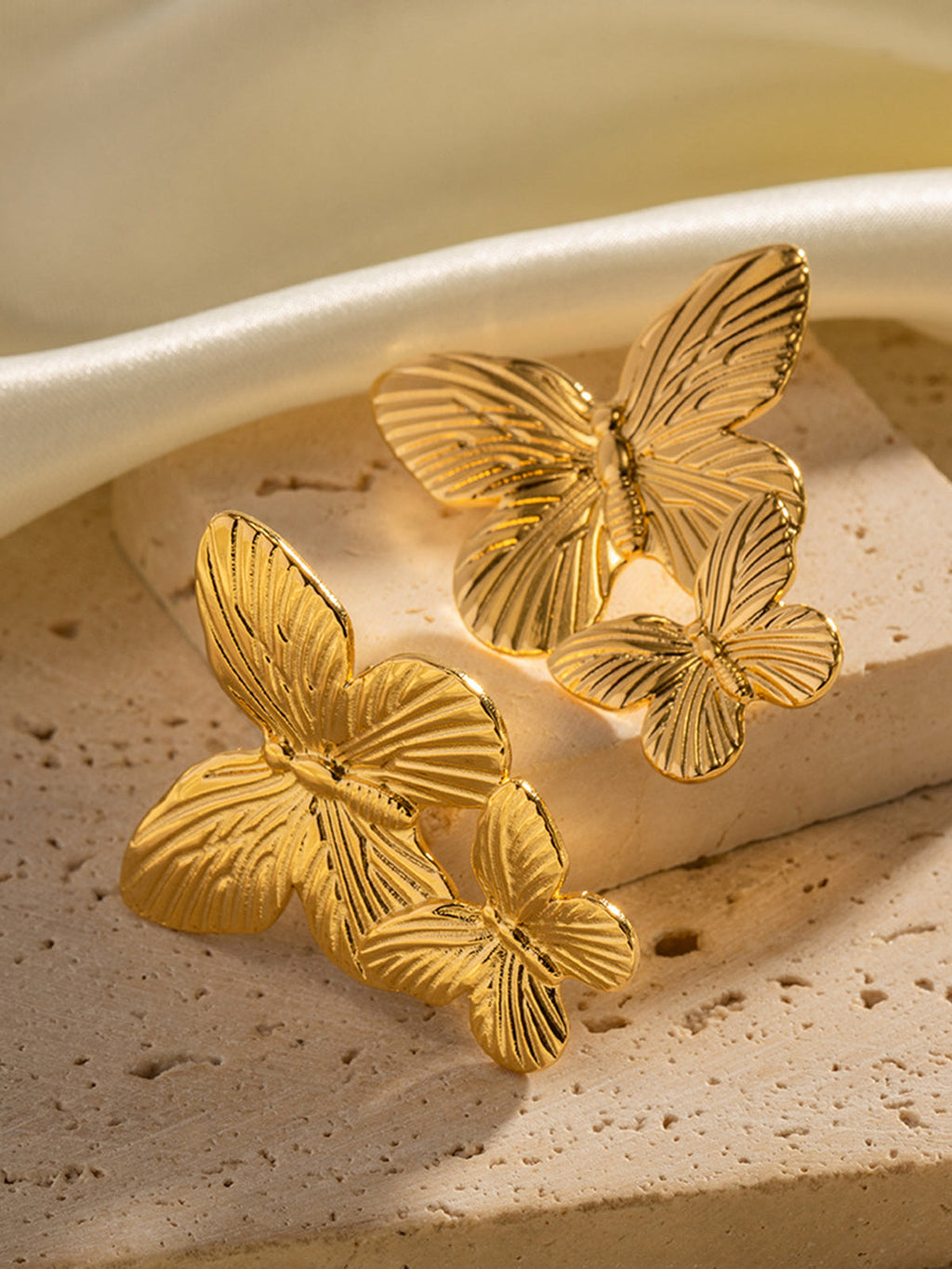 Double Butterfly Earrings — Svelte Chic