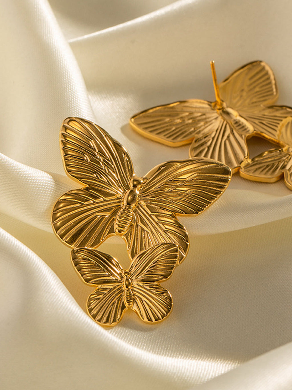 Double Butterfly Earrings — Svelte Chic