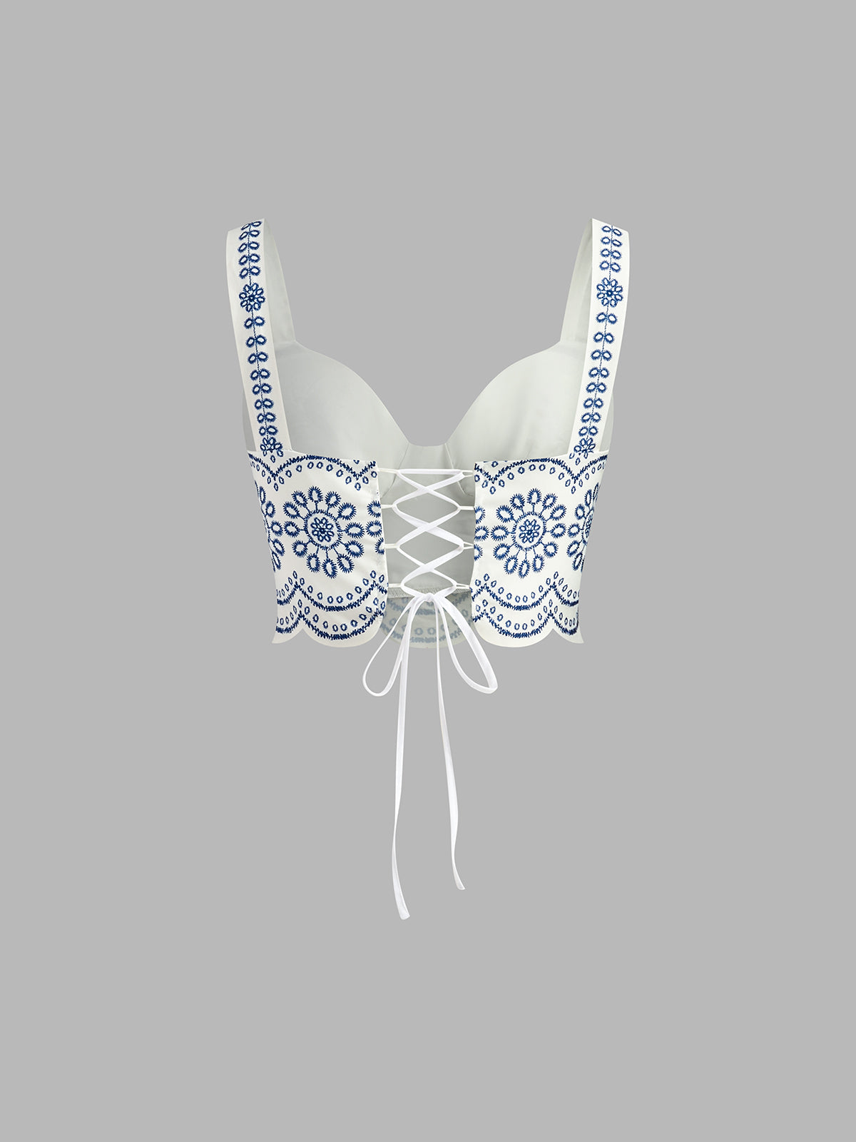 Embroidered Tie-Back Skirt Set — Svelte Chic