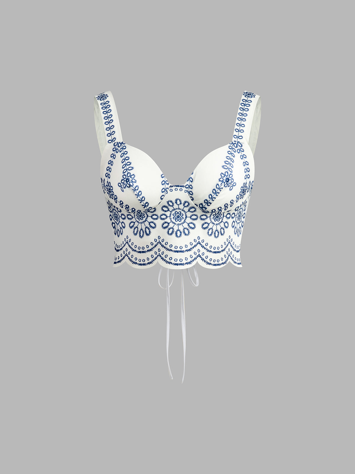 Embroidered Tie-Back Skirt Set — Svelte Chic