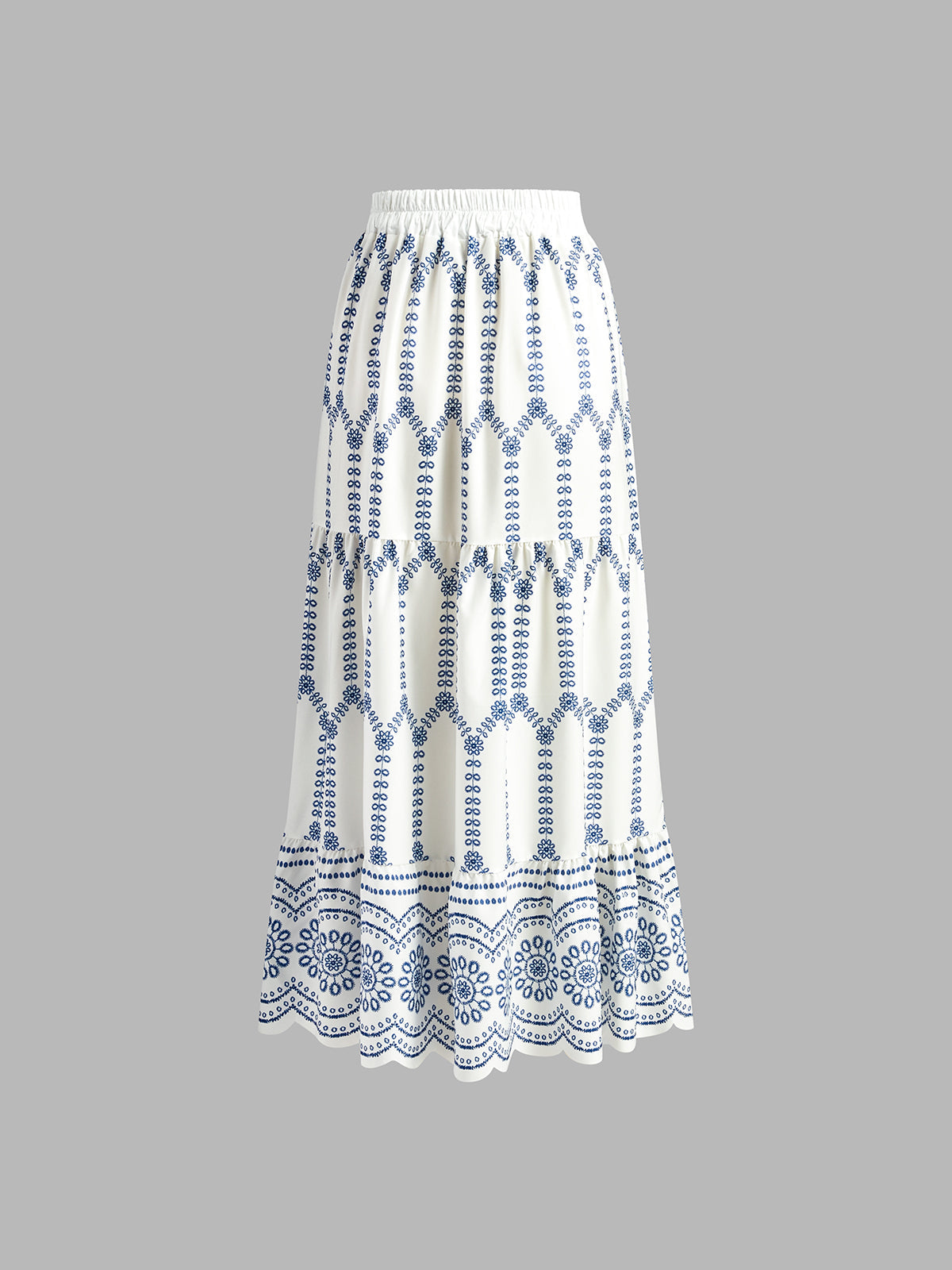 Embroidered Tie-Back Skirt Set — Svelte Chic