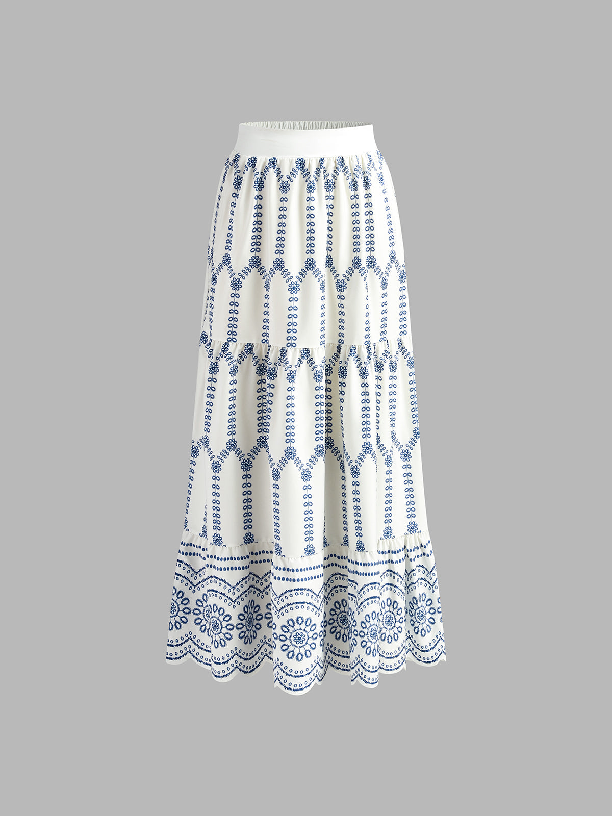 Embroidered Tie-Back Skirt Set — Svelte Chic