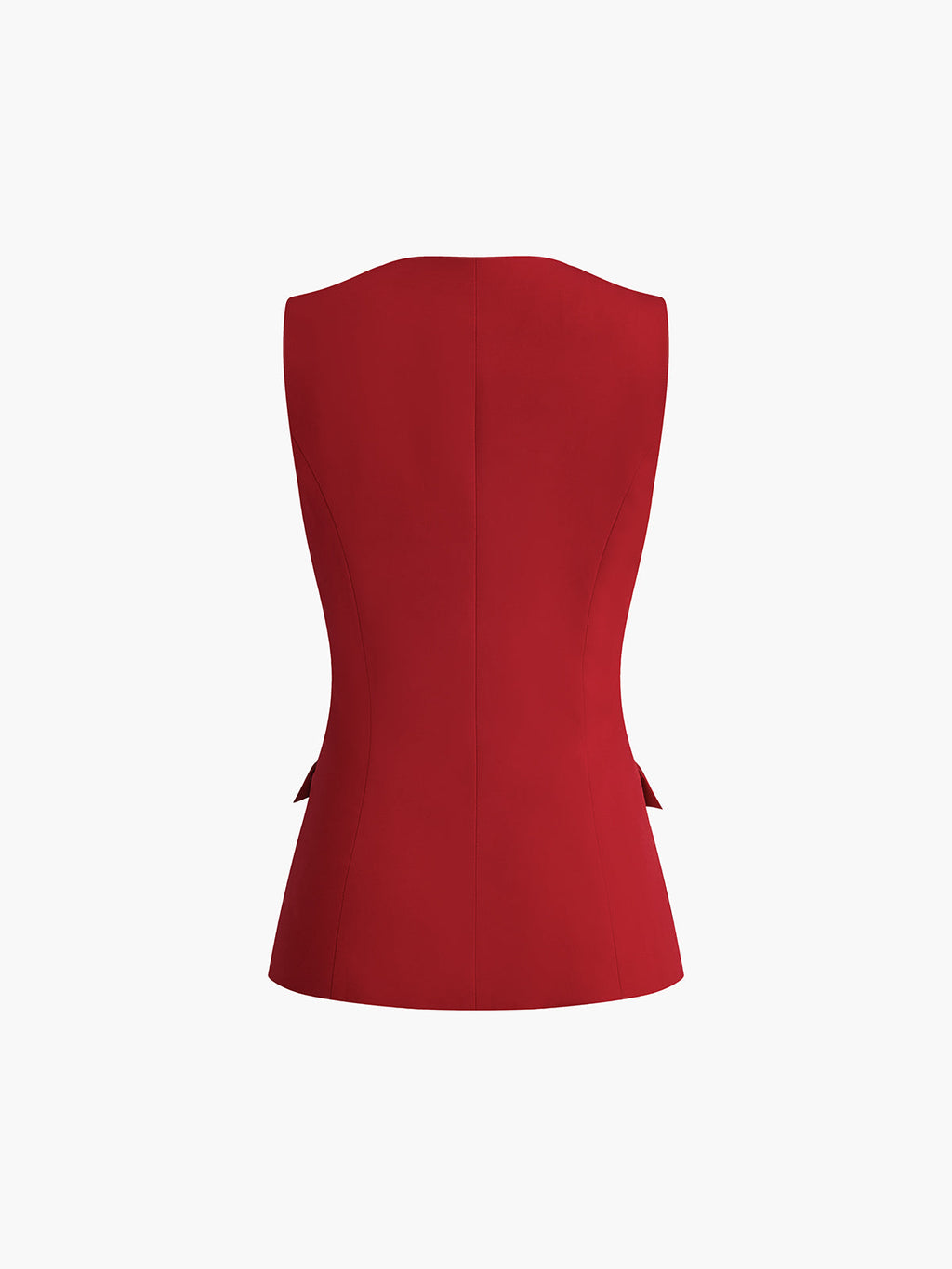 Square Neck Button Vest — Svelte Chic