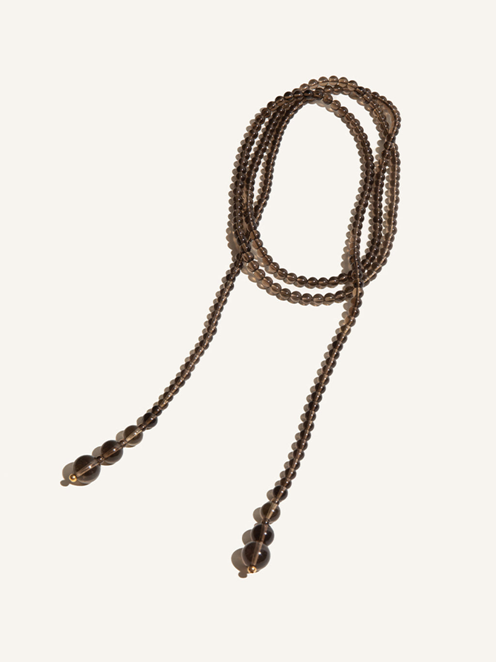 Crystal Gemstone Necklace in Brown — Svelte Chic