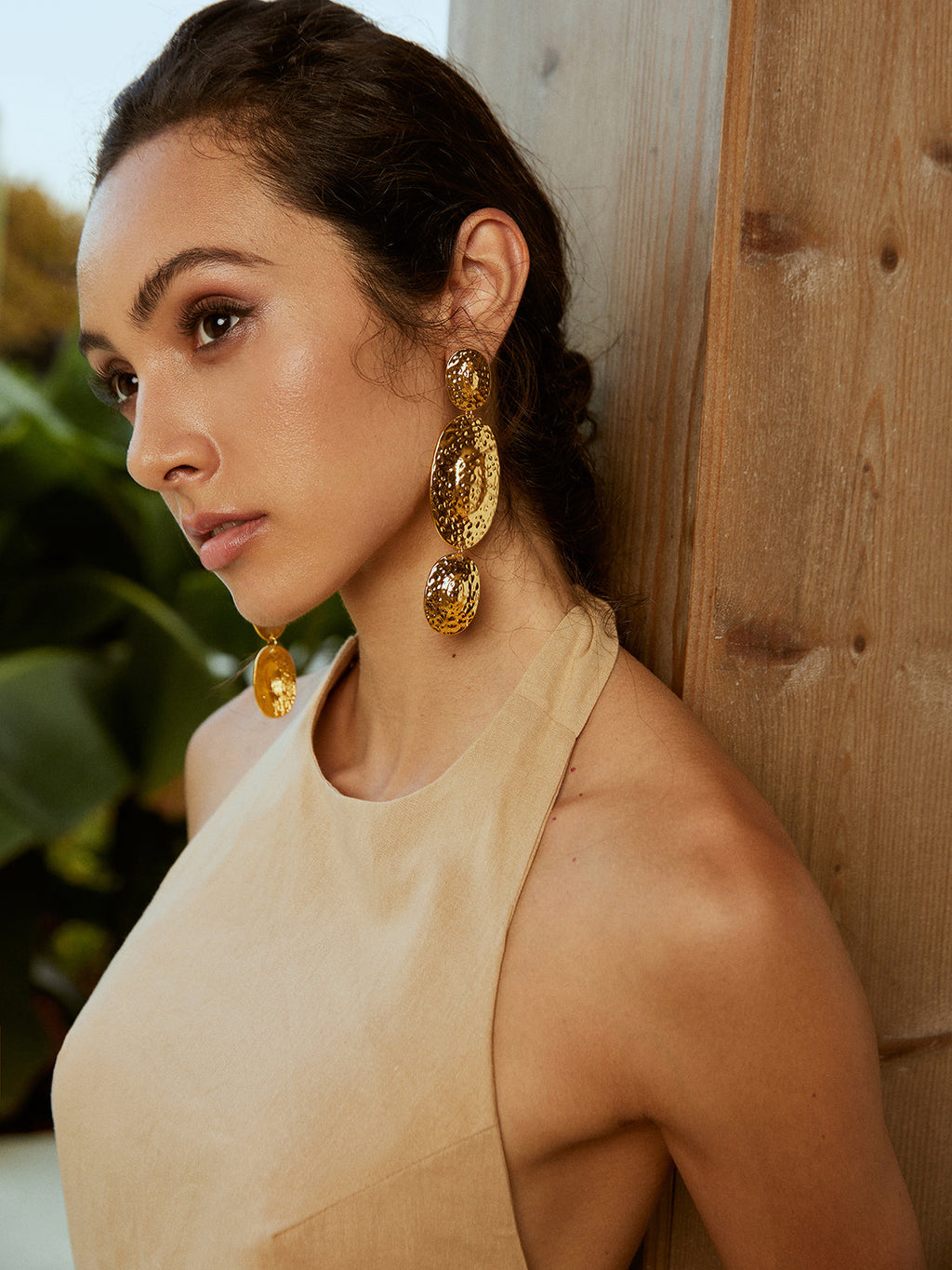 Cascade Textured Drop Earrings — Svelte Chic